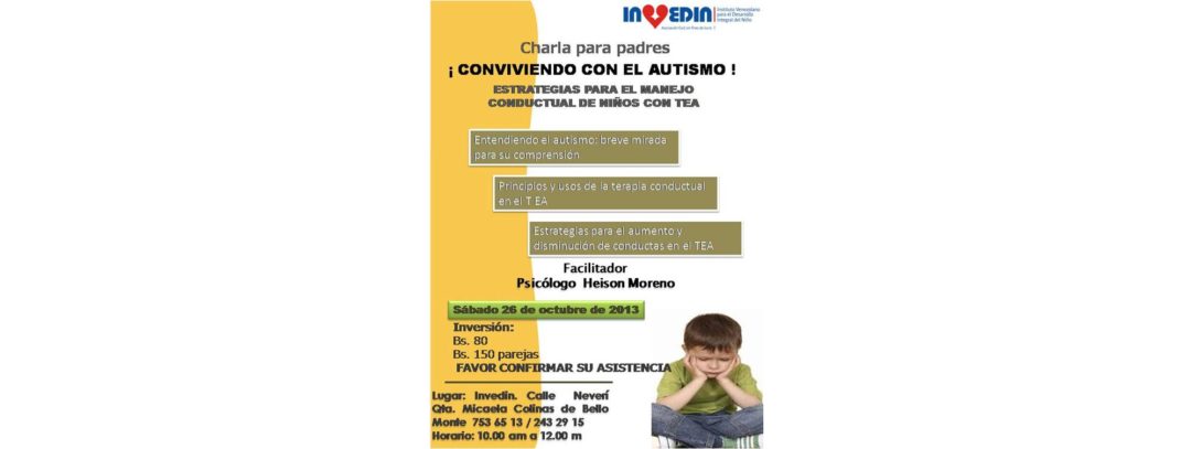 Charla para padres conviviendo con el autismo