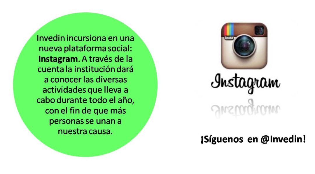 ¡INVEDIN ahora en Instagram!