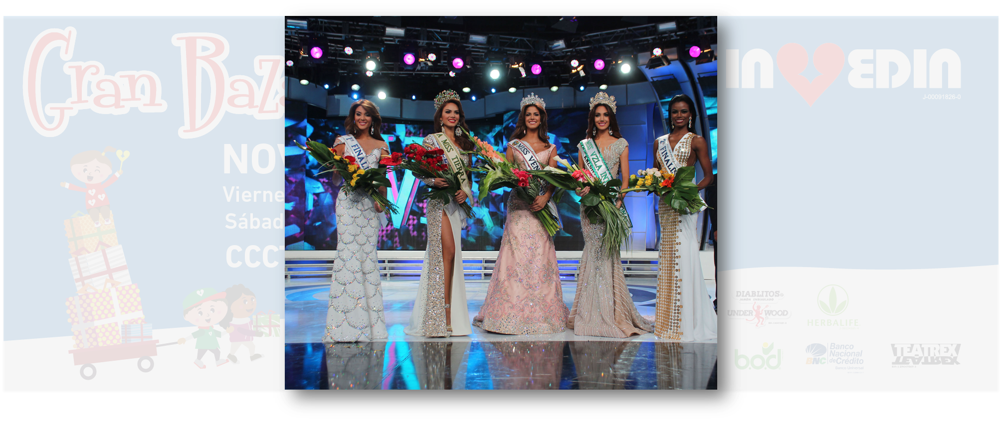 Las reinas de Venezuela presentes en el Gran Bazar Navideño Invedin 2014