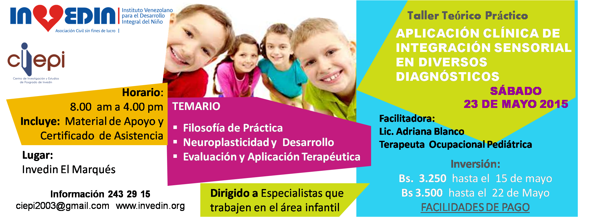 Taller Teórico Práctico: Aplicación Clínica de Integración Sensorial en Diversos Diagnósticos