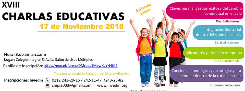 XVIII Charlas Educativas