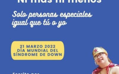 “Ni más ni menos”, Solo personas especiales igual que tú o yo